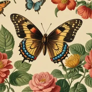 vintage butterfly illustration
