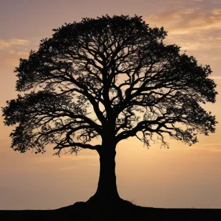 silhouette tree png