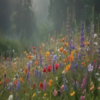 wildflowers transparent background