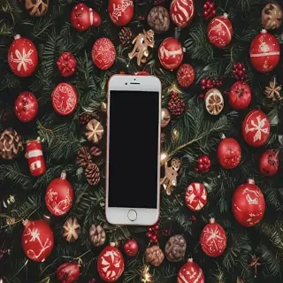 christmas phone wallpaper aesthetic