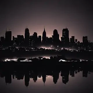 city silhouette png