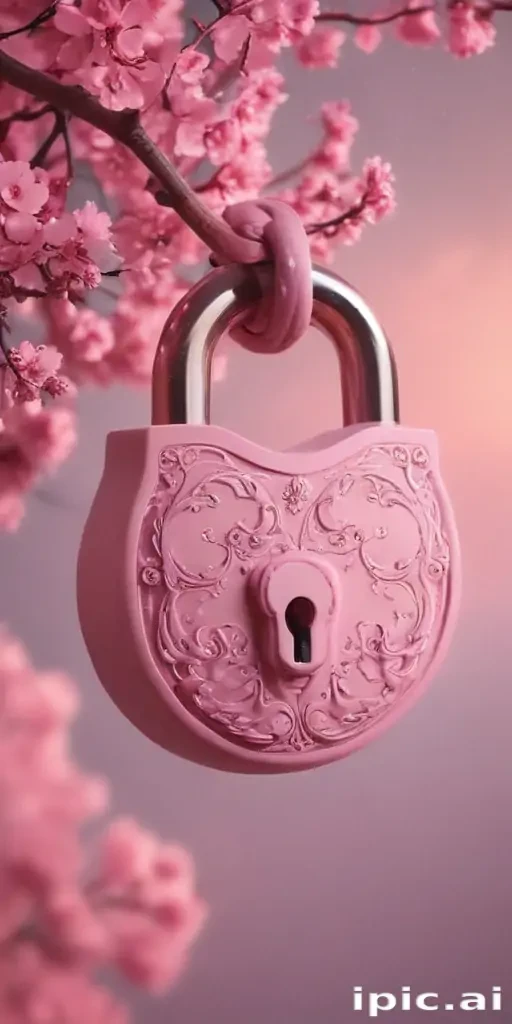pink lock screen wallpaper