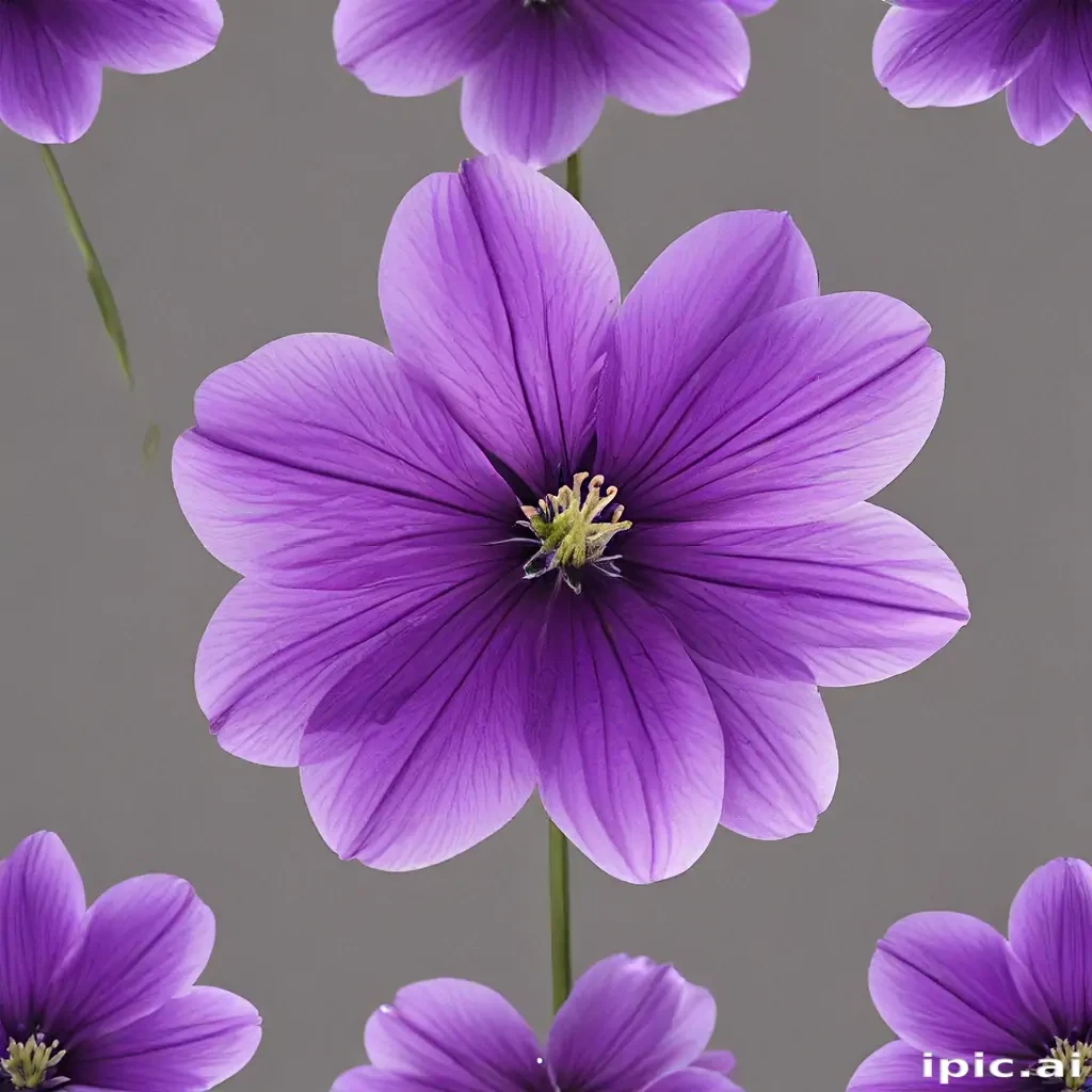 transparent purple flower