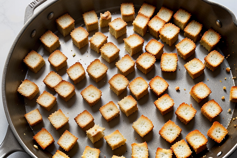 how to make croutons in a pan