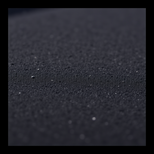 Generate a high-resolution texture image of a soft black fabric with intricate patterns, using a DSLR camera at f/8 aperture, ISO 200, 50mm lens, natural lighting, and a shallow depth of field for enhanced detail and quality.