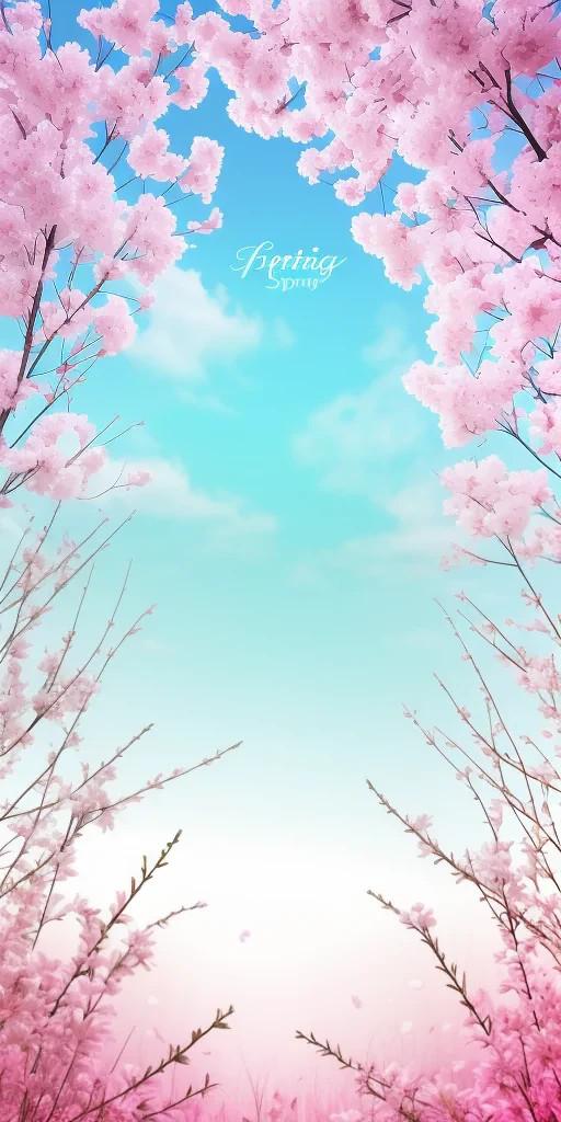 aesthetic spring background