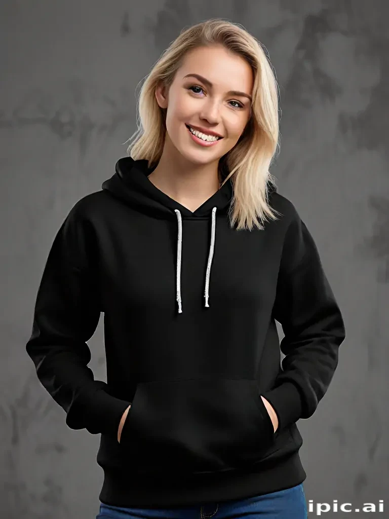 black hoodie mockup png