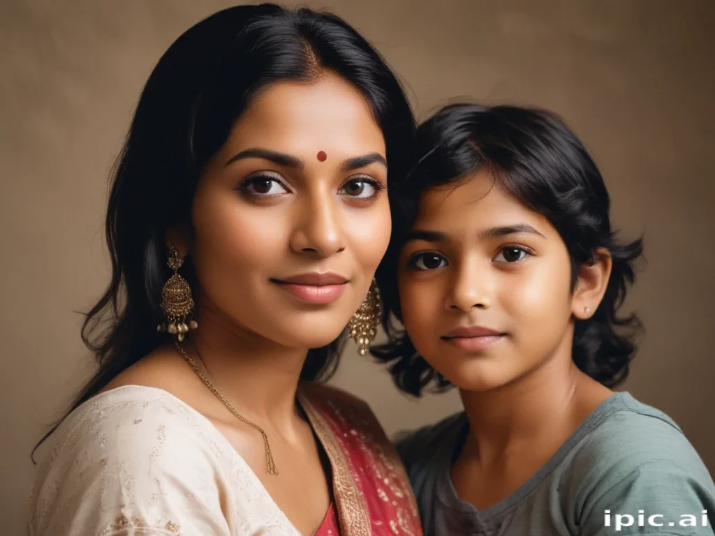 indian mom and son