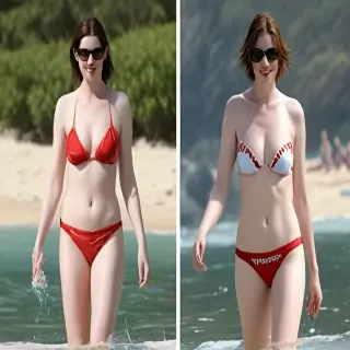 Anne Hathaway in bikini