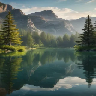 background lake