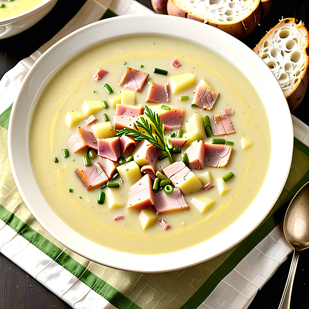 potato leek and ham soup