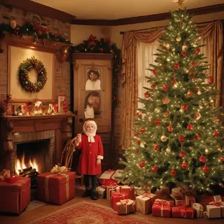 old fashioned christmas pictures