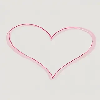 heart outline transparent
