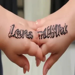 i love you sign language tattoo
