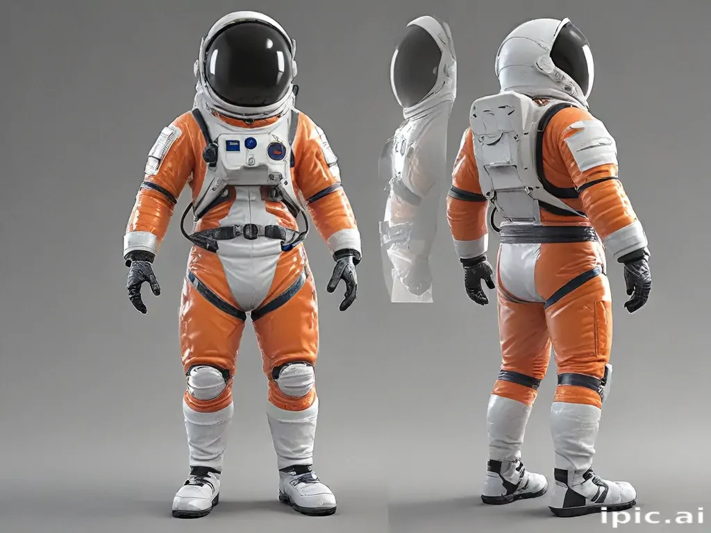 cartoon transparent astronaut suit