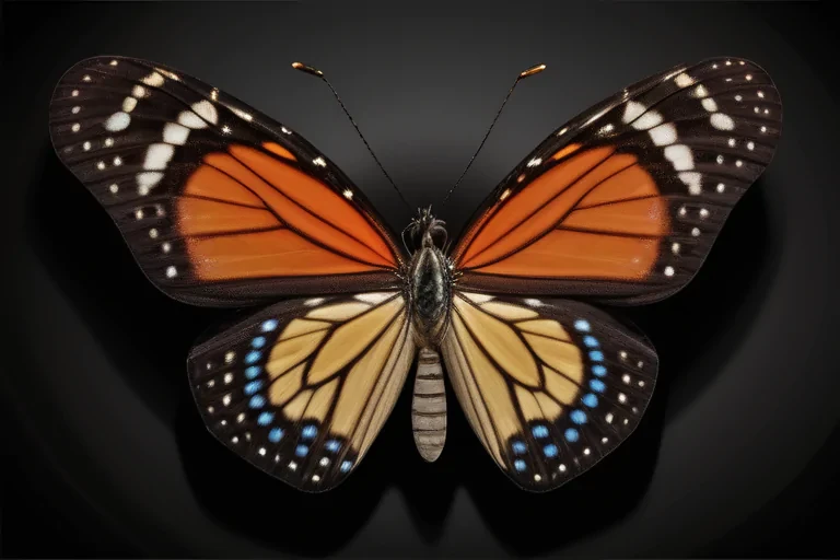 butterfly black background
