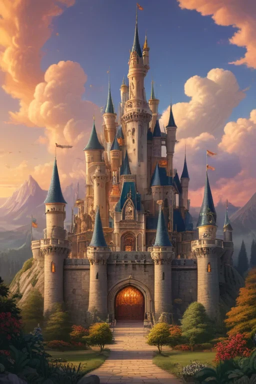 cartoon of castle