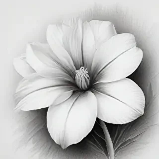 pencil drawings of flowers