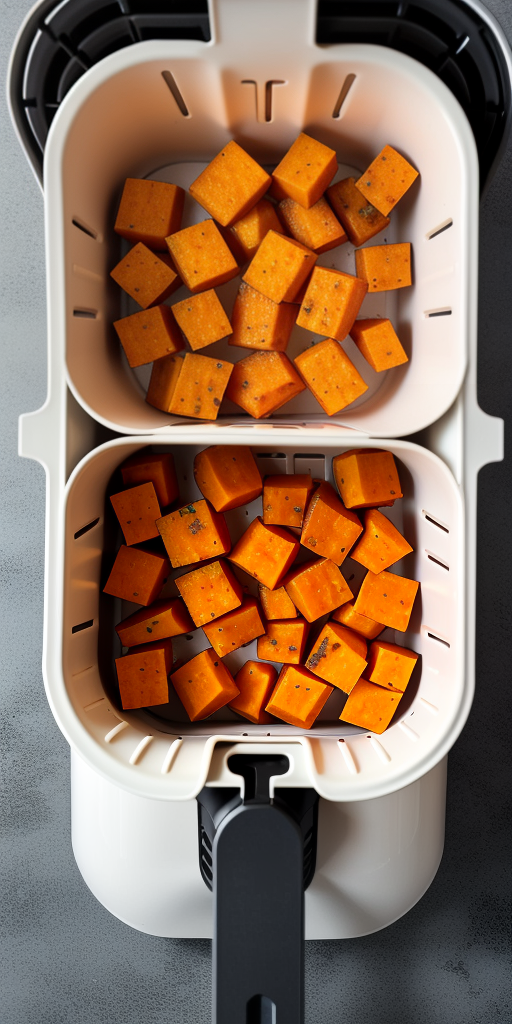 sweet potato cubes in air fryer