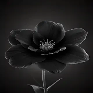 black flower