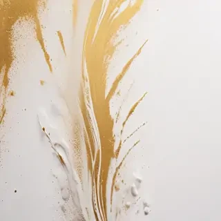 gold and white background