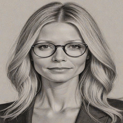 Beauteous Gwyneth Paltrow, pencil sketch, portrait of Exquisite woman 1975s in glasses, hair style beatnik, outline, clear lines, fine lines, 8k