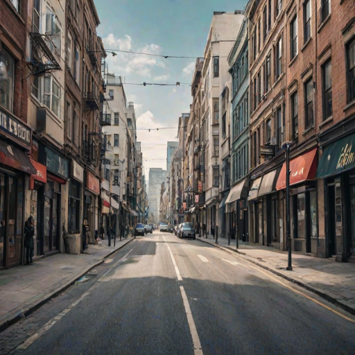 city street background