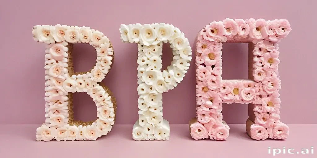 floral letters