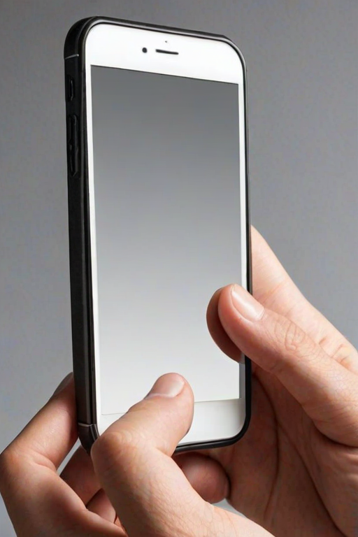 hand holding cell phone