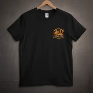 black tee shirt mockup