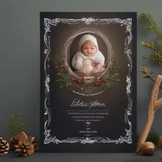 christmas card template psd