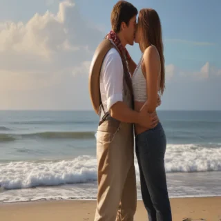kissing png