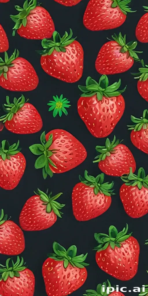 cute strawberry background