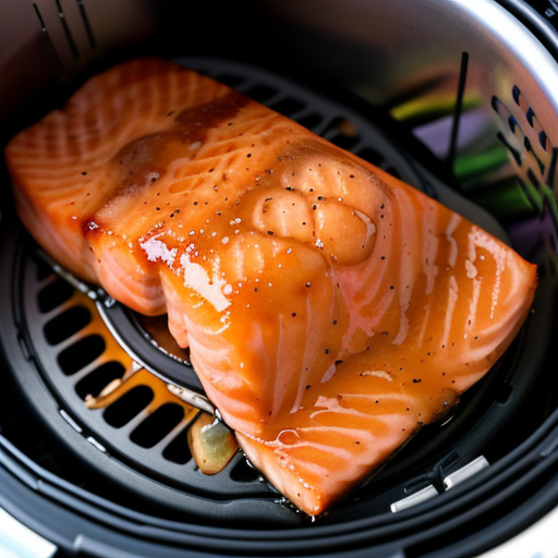 honey glazed salmon air fryer
