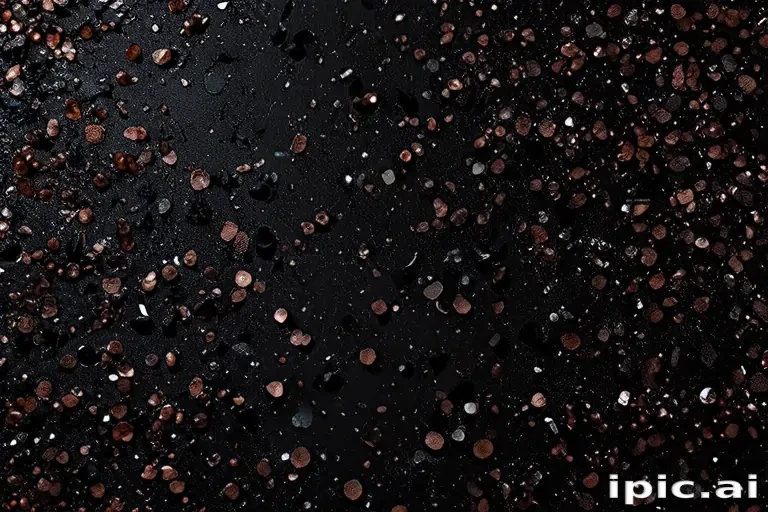 glitter on black background