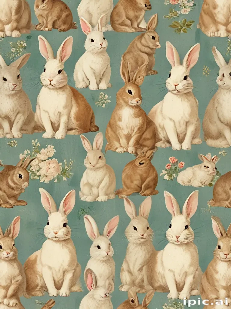 vintage bunnies