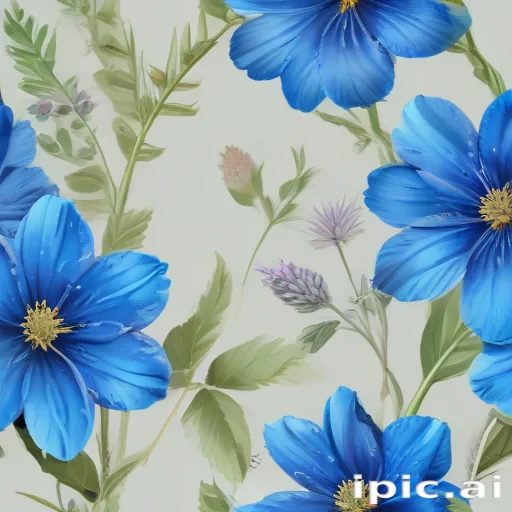 blue flower clip art