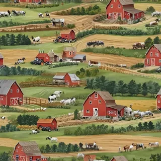 background of a farm