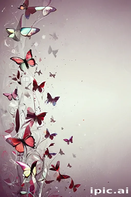 background with butterflies