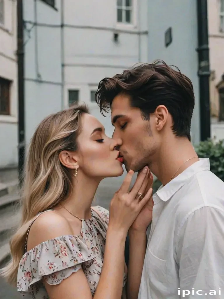 kissing aesthetic