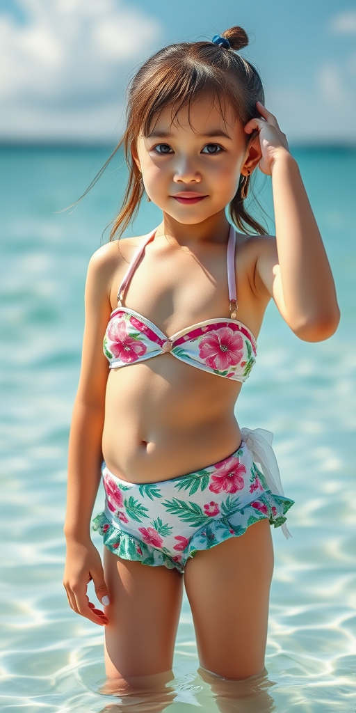 little girl in bikini ai