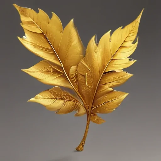 gold leaves png
