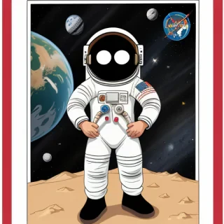 astronaut cartoon