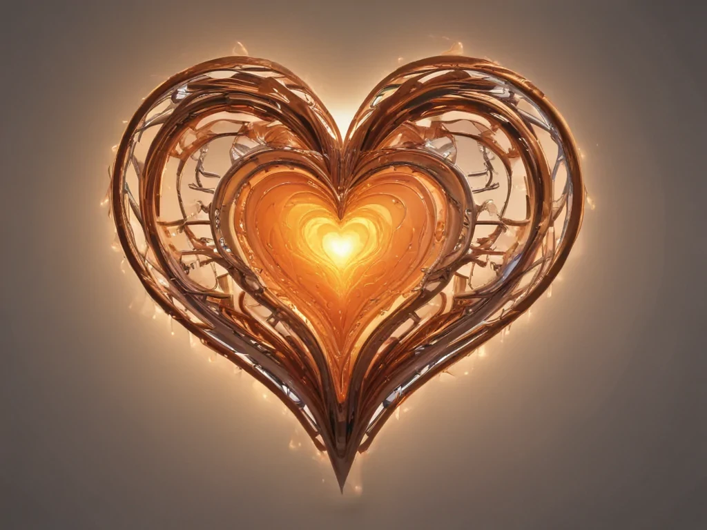 glow heart png