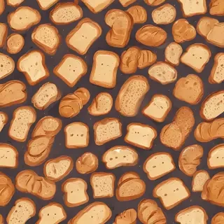 bread in cartoon