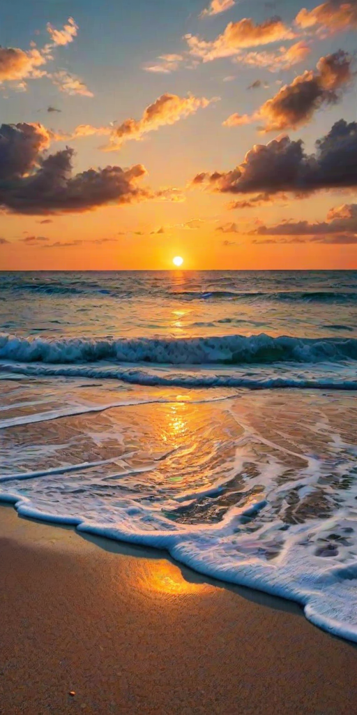 beach background sunset