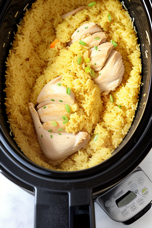 chicken yellow rice slow cooker