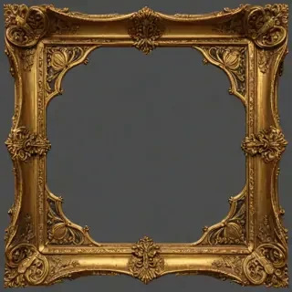 golden frame png transparent