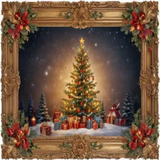 christmas clip art frames