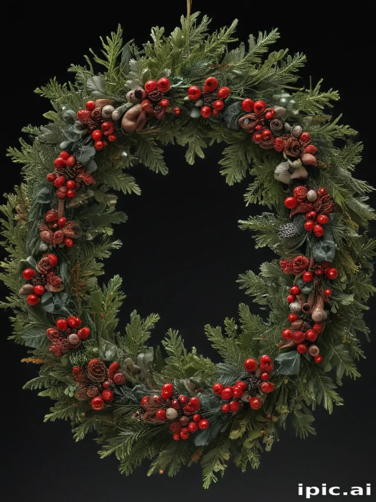 christmas wreath transparent